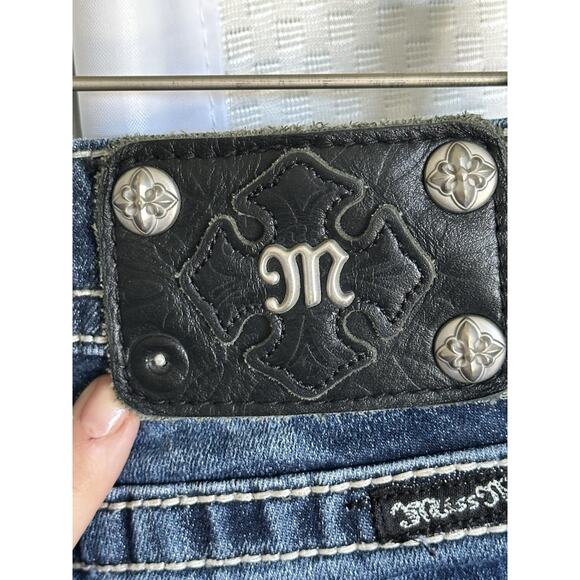 Miss Me JP5775B Bootcut Blue Jeans stretch low-rise blue Size 25 - Picture 8 of 16